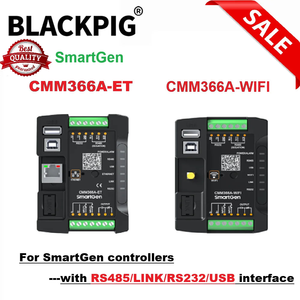 SmartGen Controller Communication Module CMM366A-ET Wired Ethernet CMM366A WIFI Cloud Server Internet Monitor Generator Parts