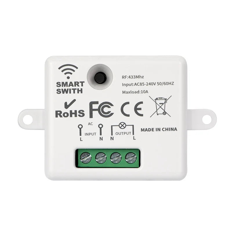 433Mhz Smart Furniture Remote Control Single-way Wireless Remote Control Switch Small Volume Control  for Home Led Light Lamp