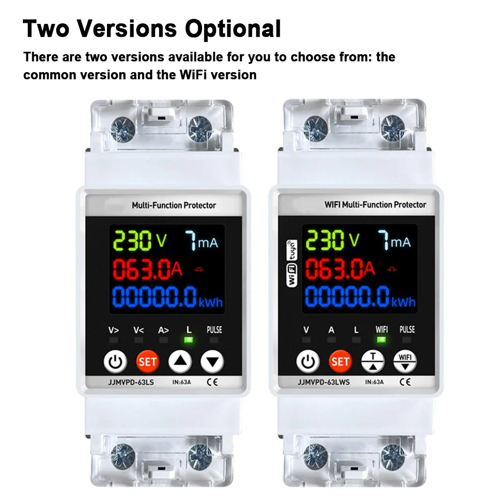 Smart WiFi Automatic Reclosuring Protector Intelligent Circuit Breaker Single Phase Reclosing Switch Voltage Protective Device