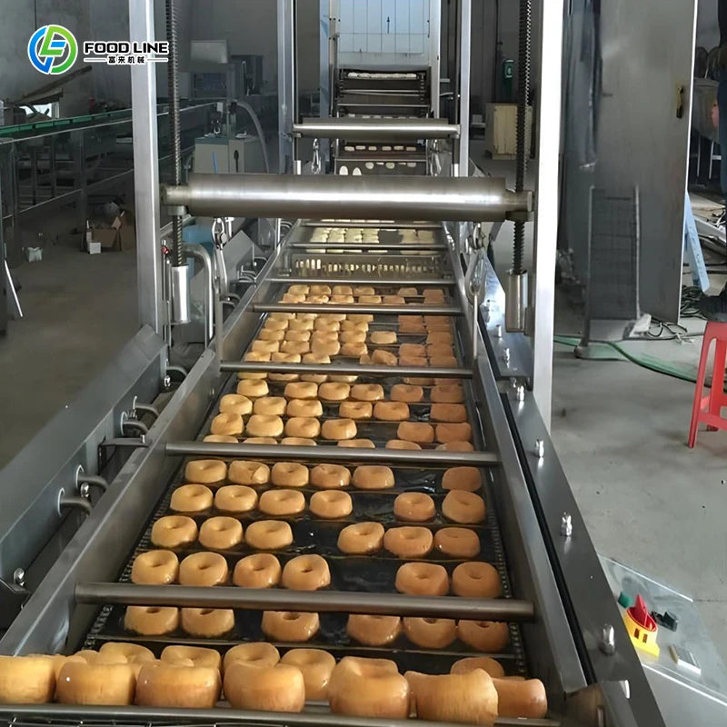 Commercial Continuous Frying Machine for Fried Chicken and French Fries Efficient Automatic with Motor and Pump Core Components