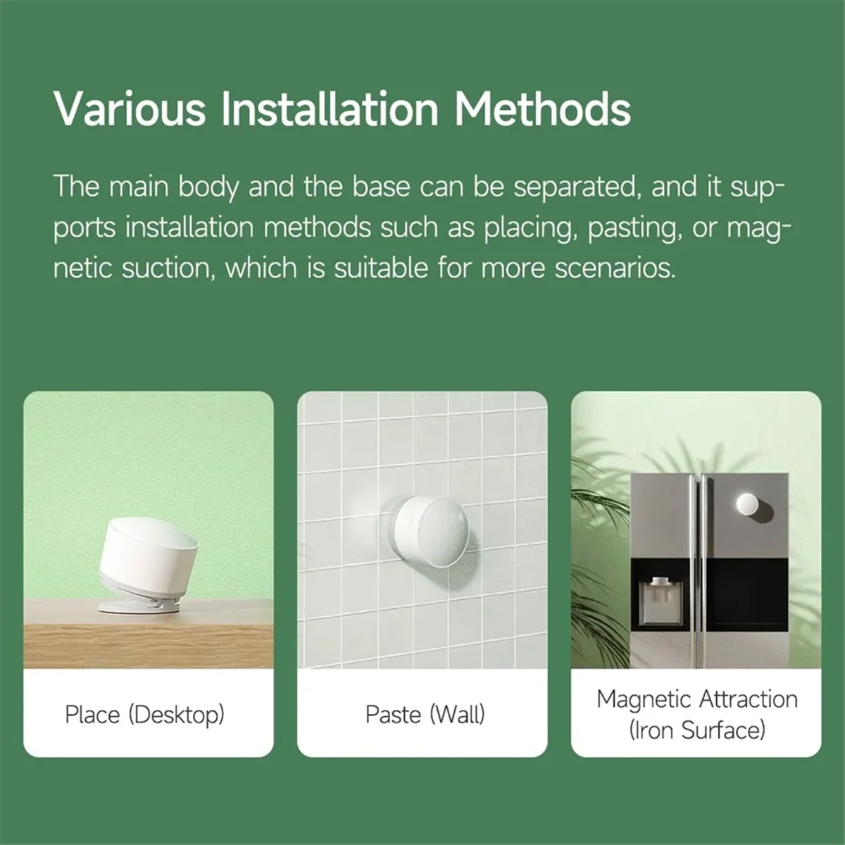 ABZD Human Body Sensor HS1,Smart PIR Motion Sensor and Light Sensor for Home Security and Automation
