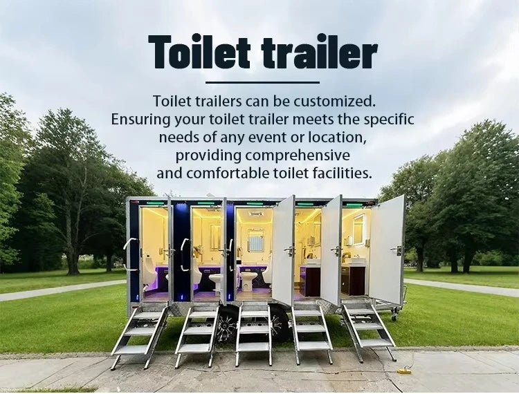 Hot Sell Easy Assembly Portable Toilette Mobile Toilet WC For Commercial Purpose Customized Durable