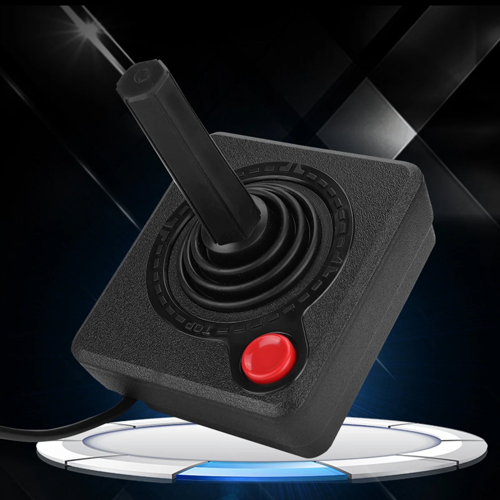Retro  Ergonomic 360 Controller Wireless Controller Analog Stick Wear Resistant ABS Friendly Materials for Atari 2600