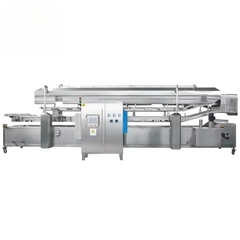 Commercial Continuous Frying Machine for Fried Chicken and French Fries Efficient Automatic with Motor and Pump Core Components