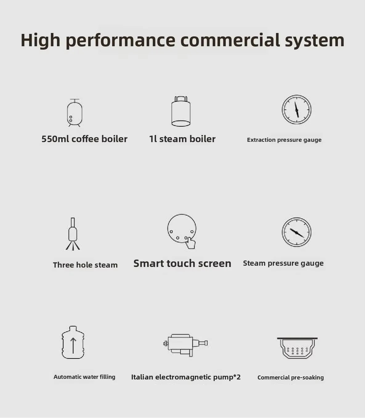 Wholesale Best Coffee Machine High-performance Commercial System Semi-Automatic Espresso Machine