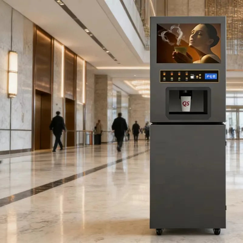 Customized Commercial Coffee Vending Equipment Fully Automatic Coffee Machine Perfect For Office Break Rooms
