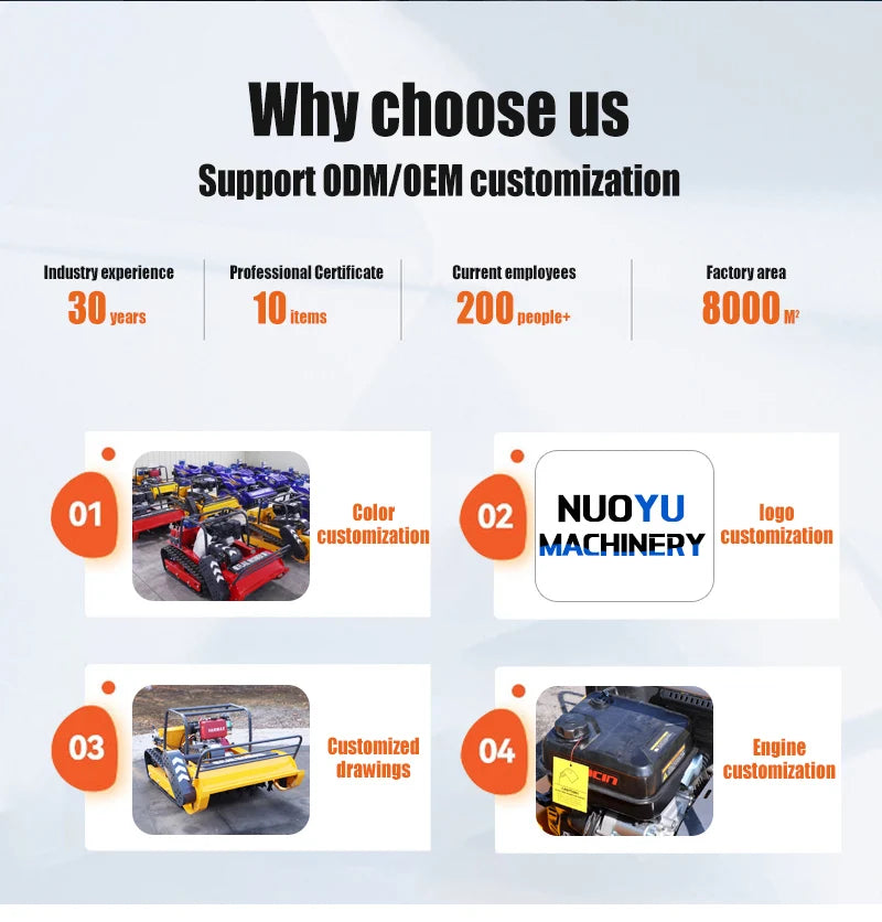 Customized Good Quality Crawler Lawn Mower Grass Cutter Mulcher Multi-functional RobotLawn Mower For Sale