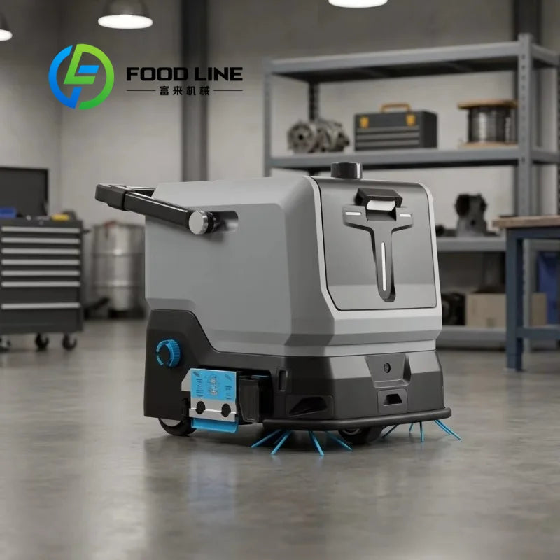 Intelligent Unmanned Scrubbing Robot with HEPA Filter & Replaceable Brushes 3-in-1 Cleaning App-Controlled for Commercial Floors