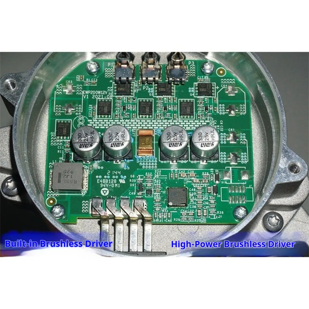 12V 250W High Flow Brushless Centrifugal Water Pump Built-in Driver Auto Cooling Circulation Pump PWM Speed Control Water Pump