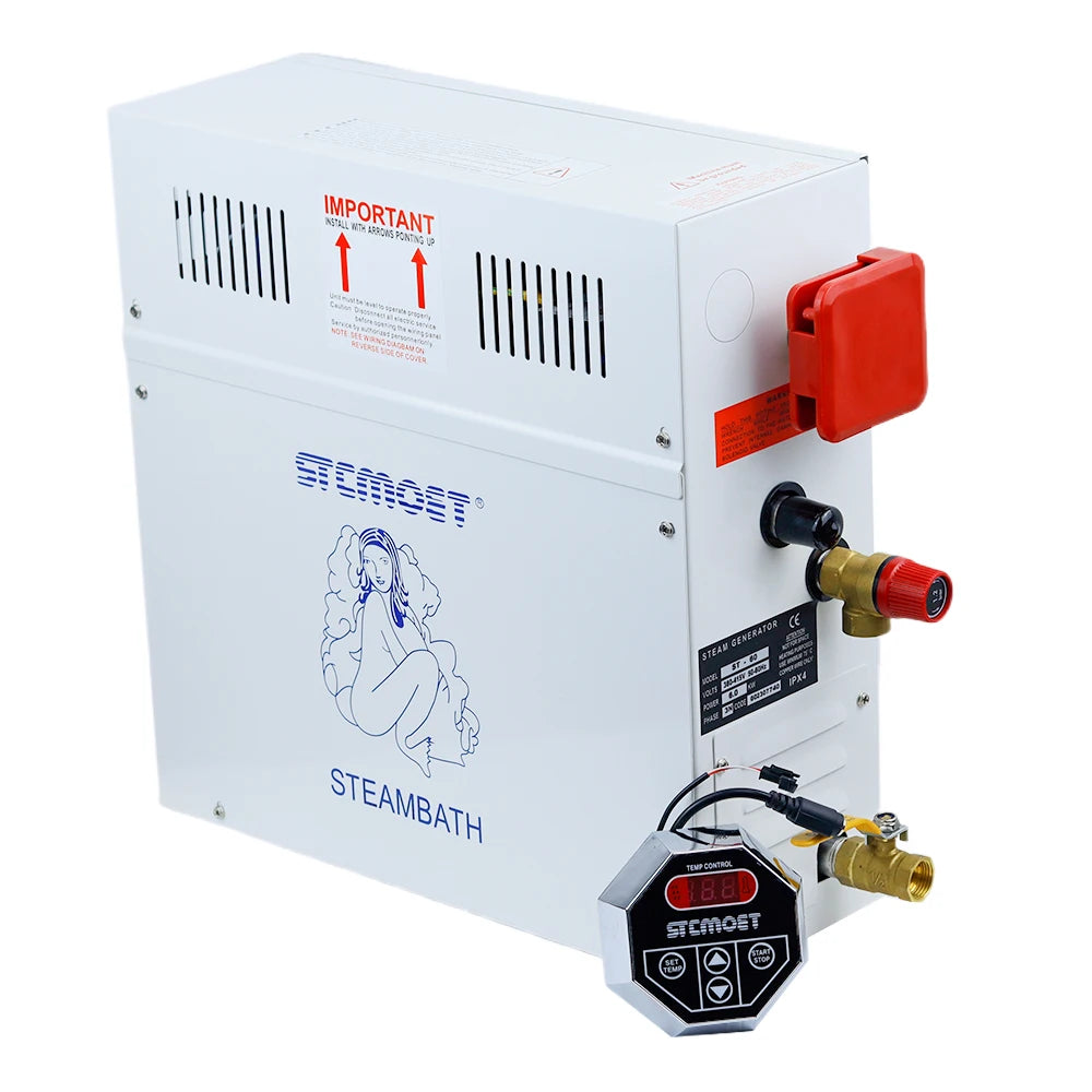 15KW 18kw 220v 380V Steam Generator Household Steam Bath Sauna Dry Stream Furnace Wet Steam Steamer Digital Controller