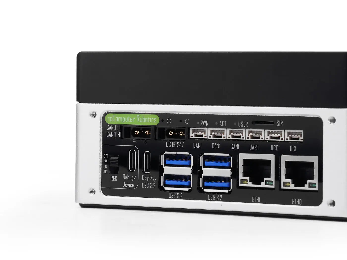 Robot Intelligent Edge AI Computer with NVIDIA Jetson Orin NX Super 16GB 157TOPS reComputer Robotics J4012 ,USB,Ethernet,CSI,CAN