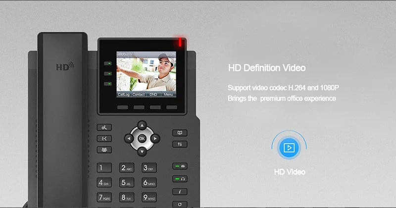 Fanvil Smart Business Office Network SIP Video Phone US Wireless WIFI Function 1080P Display Telephone Landline LCD Multimedia
