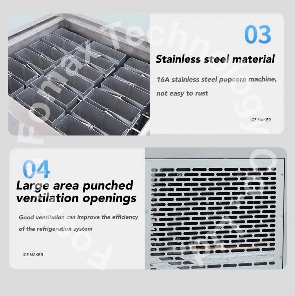 Customized High Quality Industrial Brick Machine High Productivity Commercial Ice Block Maker Efficient for Hotel  Industry