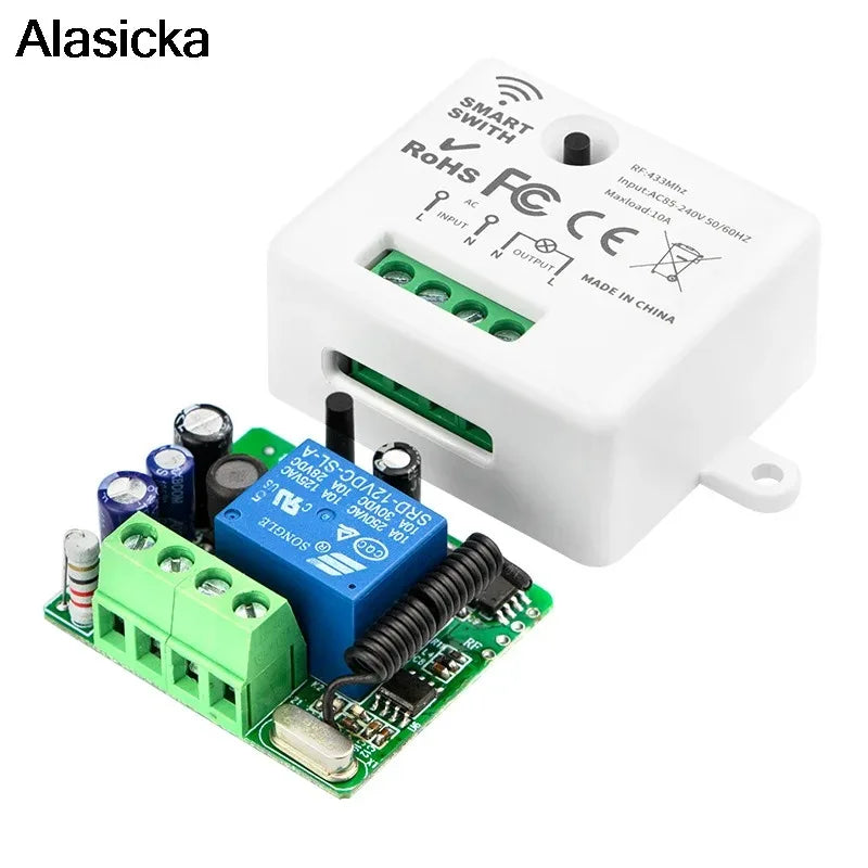 433Mhz Smart Furniture Remote Control Single-way Wireless Remote Control Switch Small Volume Control  for Home Led Light Lamp