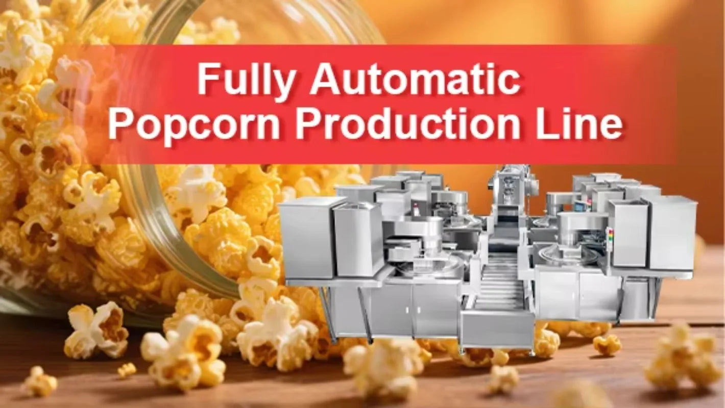 Customized Commercial Oil Popcorn Production Line - High Capacity Snacks Machinery