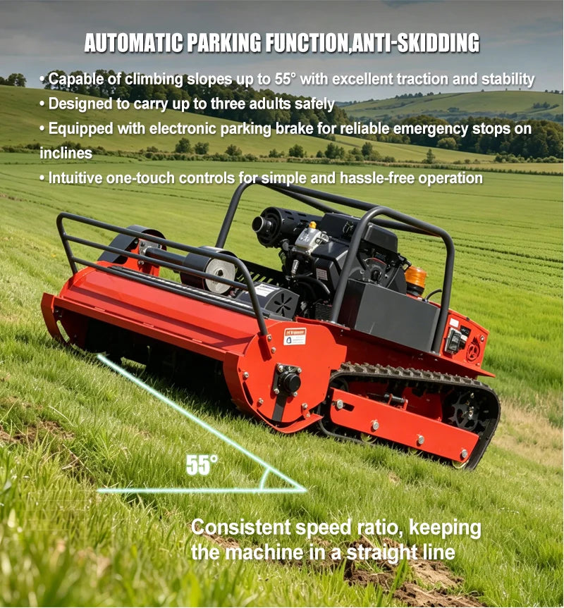 Customized Good Quality Crawler Lawn Mower Grass Cutter Mulcher Multi-functional RobotLawn Mower For Sale