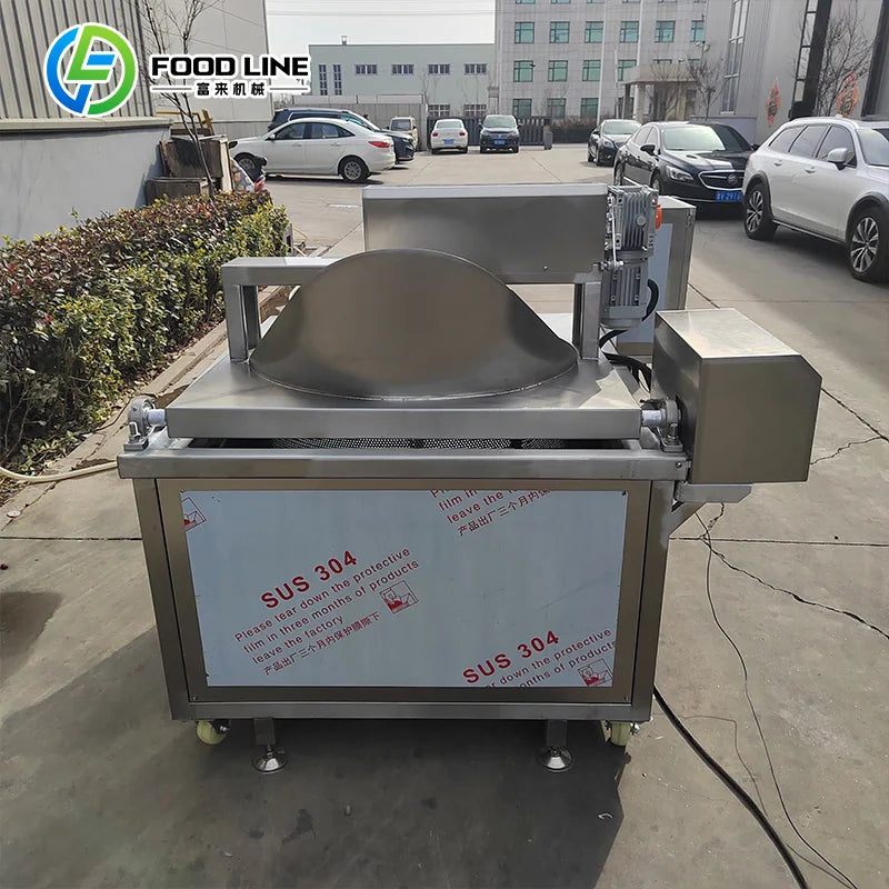 Customized Commercial Automatic Frying Unit Heavy Duty Automatic Oil Filtration Fryer Commercial Machine for gas and electric