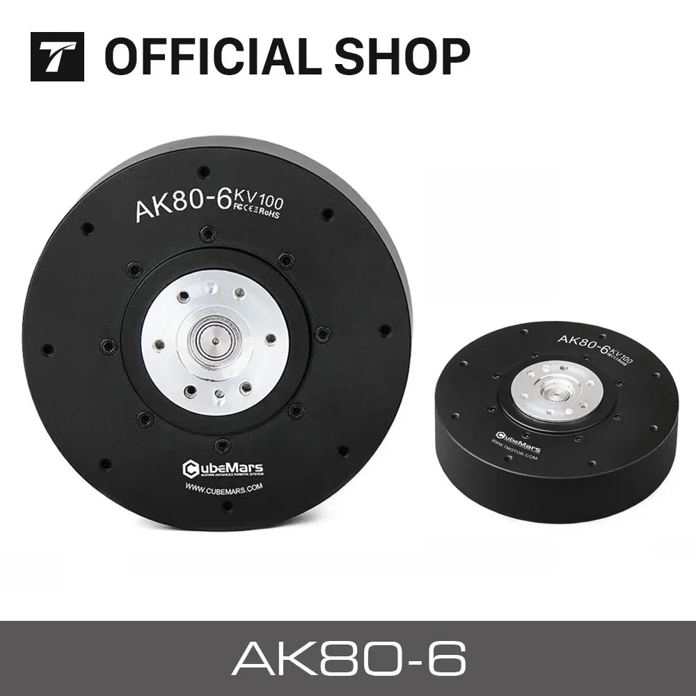 CubeMars AK80-6 KV100 Robot Brushless Motor For Exoskeleton Quadruped Robot Dynamics Robotic Dynamic Module with Driver Encoder