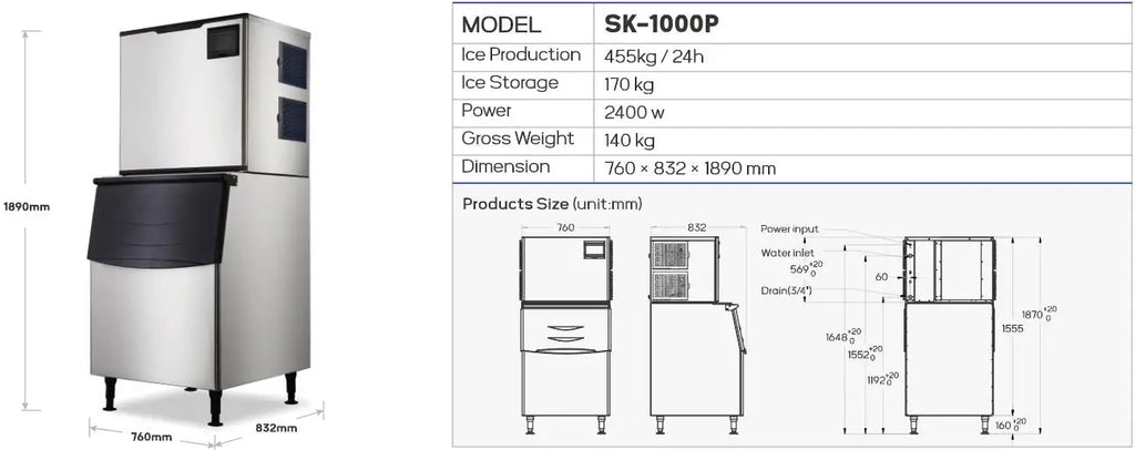 Customized Factory Commercial Ice Making Machine for Business