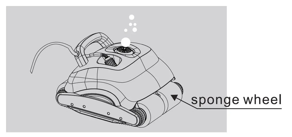 New Robot Swimming Pool Cleaner With 30m Cable Wall Climbing Function Remote Control High Efficiency for Indoor Outdoor Big Pool