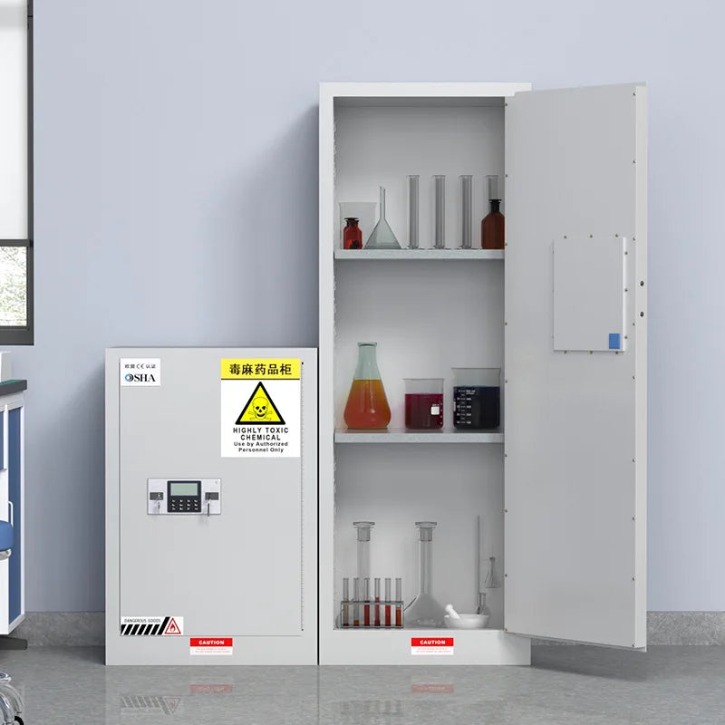 Laboratories, Highly Toxic Dangerous Goods Safes, Double Locks, Double Locks, Codes, Drug Storage Cabinets