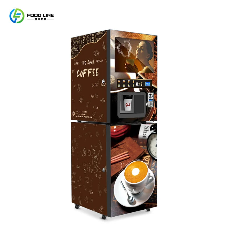 Fully Automatic Commercial Use Fresh Ground Coffee Vending Machine