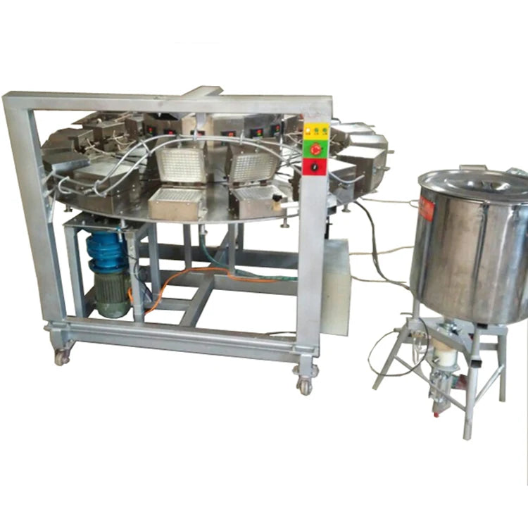 Customized Small Commercial Stroopwafel Line High Efficiency Ice Cream Cone Crispy Egg Roll Waffle Maker Top Selling