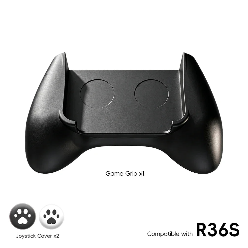 Data Frog R36S Grip, Pro Ergonomic Controller Handle Attachment, Enhanced Precision Gaming Grip for R36S Handheld Console
