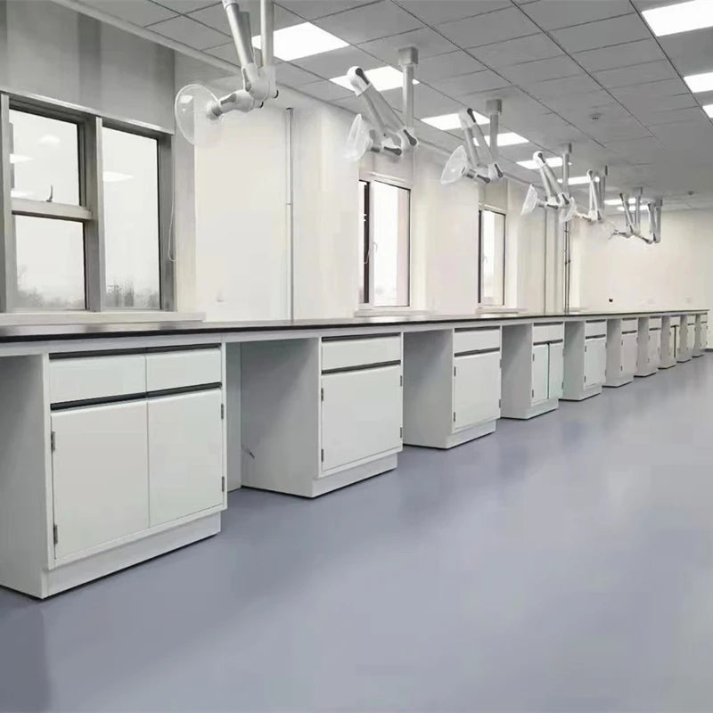 Laboratory Steel Wall Bench Acid And Alkali Resistant And Anti-Corrosion For School Or Hospital Laboratory Room