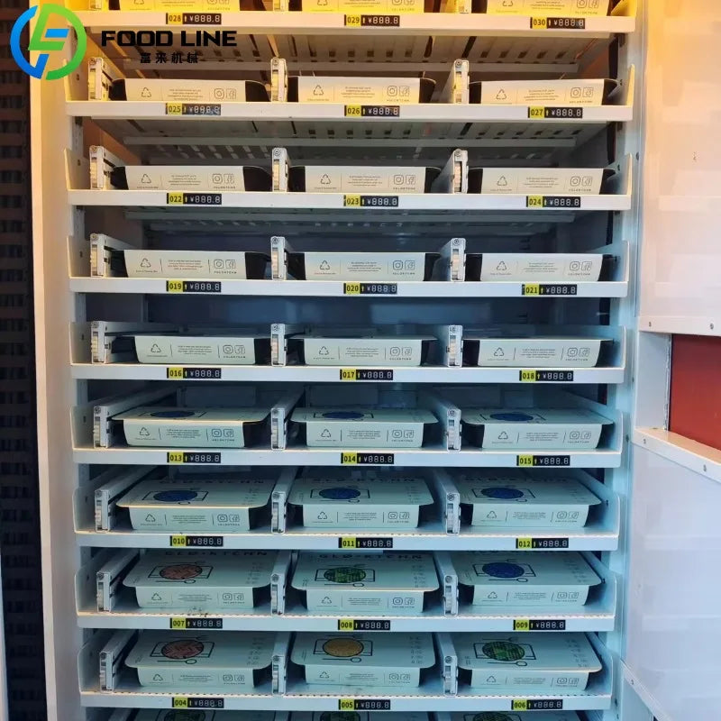 Custom Commercial Hot Food Automat For Burgers And Sandwiches Fully Automatic Meal Dispenser With Adjustable Temperature Control