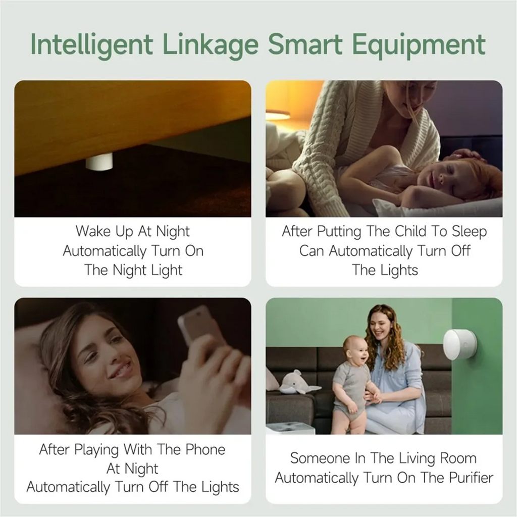 ABZD Human Body Sensor HS1,Smart PIR Motion Sensor and Light Sensor for Home Security and Automation