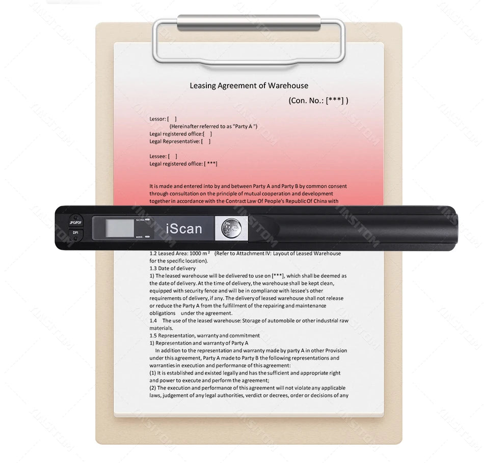 iScan01 Portable A4 Document Reader Scanner 900DPI For Contract Books Office Business Handheld Mobile Scanners JPG PDF Format