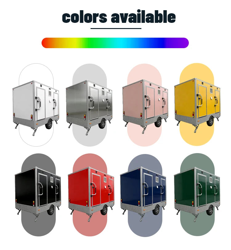 Hot Sell Easy Assembly Portable Toilette Mobile Toilet WC For Commercial Purpose Customized Durable