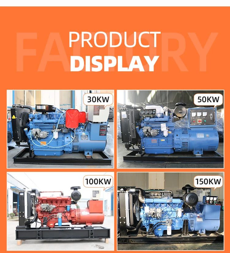 80kw Genset 100kva 200kva Generator Set 300kw 500kva 800kva Open Silent Type Diesel Generator Set Engine Manufacturer in China