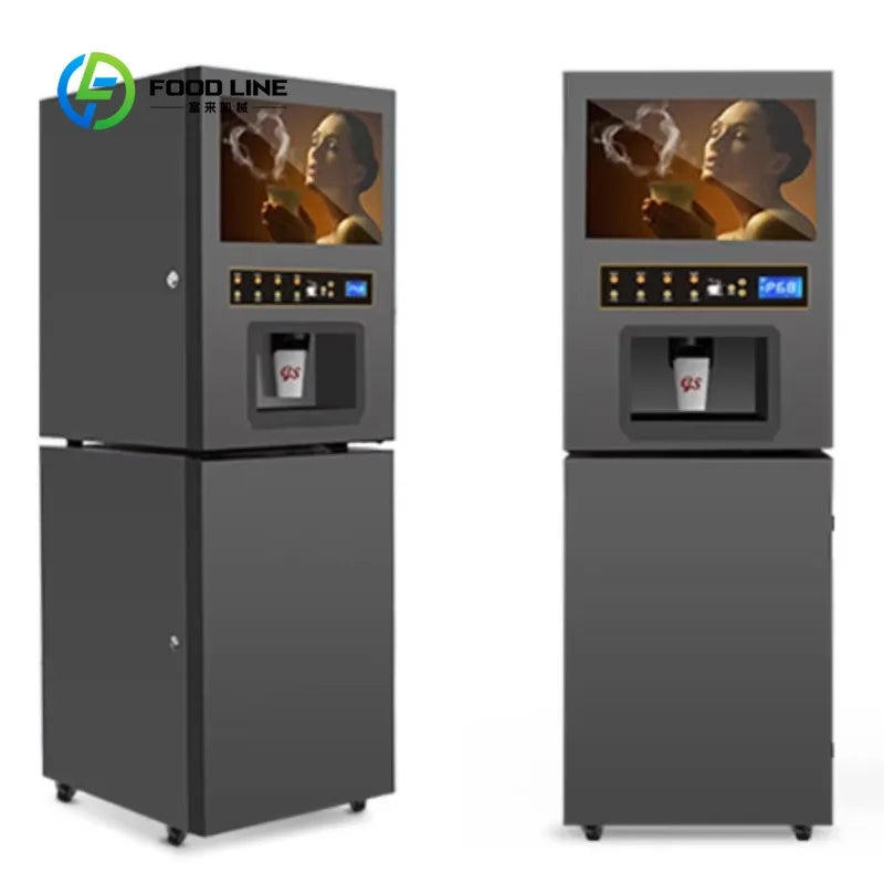 Customized Commercial Coffee Vending Equipment Fully Automatic Coffee Machine Perfect For Office Break Rooms