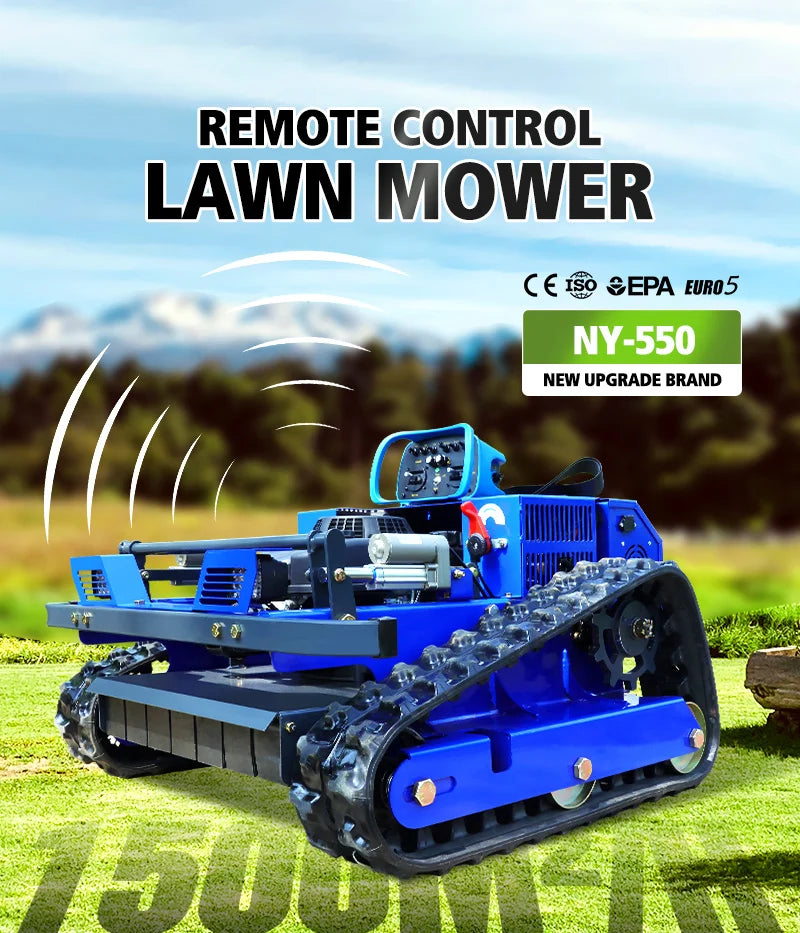 Customized Remote Control Lawn Mower Intelligent Mowing Robot Self-propelled High Horsepower All Terrain