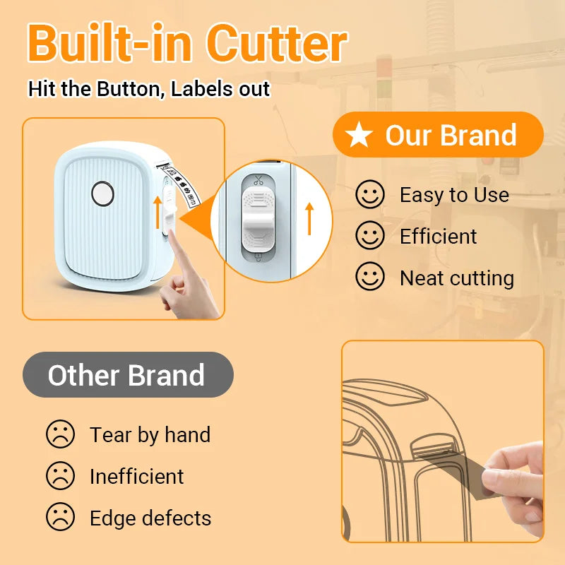 Thermal Printer Half inch Label Home Handheld Portable Bluetooth Kitchen Storage Smart Label Machine