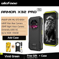 Ulefone Armor X32 Pro 5G Rugged Phone Android 14 16GB+256GB Dimensity 6300 Octa Core 64MP Camera NFC IP68/IP69K Waterproof