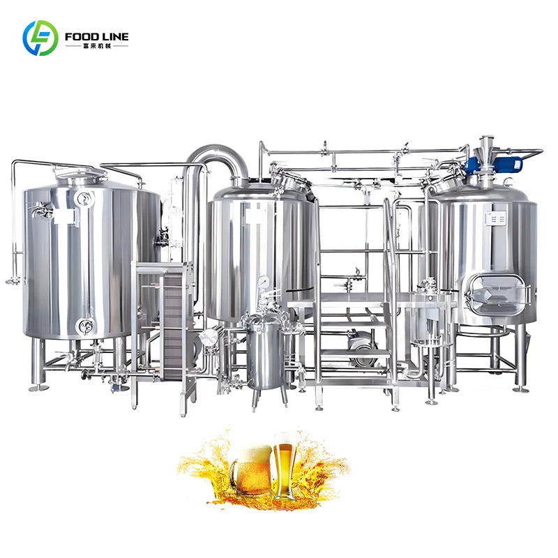 Custom Heavy-Duty Commercial Beer Making Fermenting Filtering Production Equipment