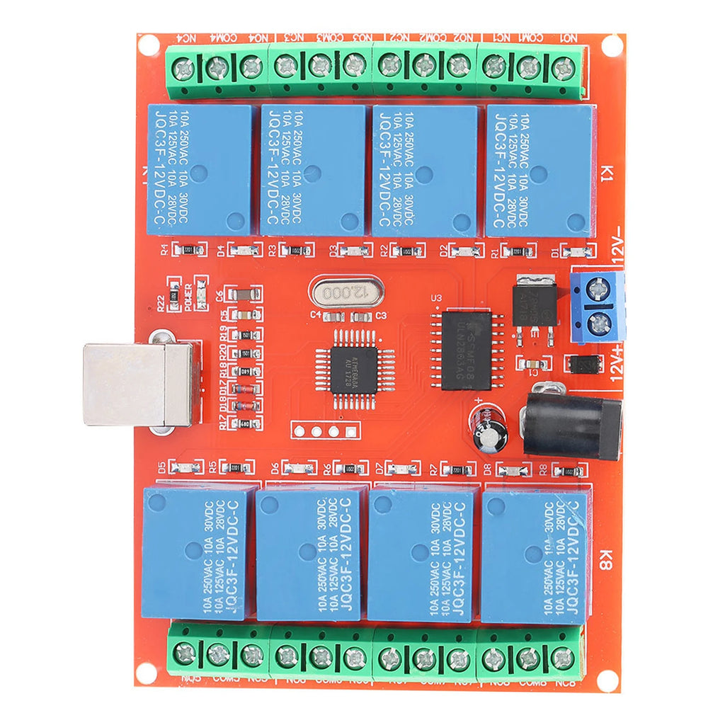 8-channel Relay Controller Smart Relay  12V 8-channel Computer USB Controller  Relay Module PC Smart Controller