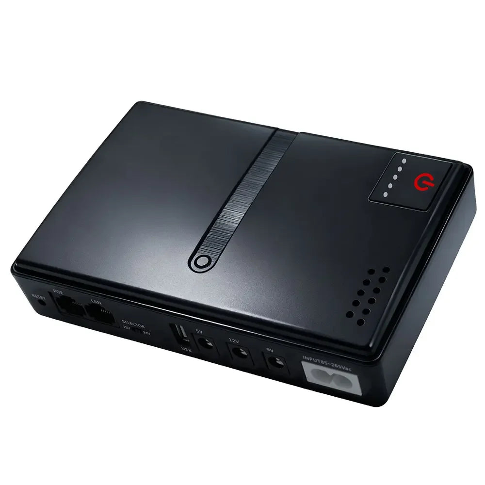 Battery Free 5V/9V/12V mini DC UPS Uninterruptible Power Supply, Suitable for Backup Power Supply of Routers/Modems/Security Cam