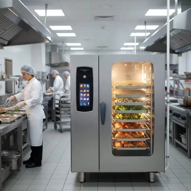 High Efficiency Customized Commercial Combi Oven Stainless Steel Electric Steaming Baking for Restaurant Hotel Kitchen