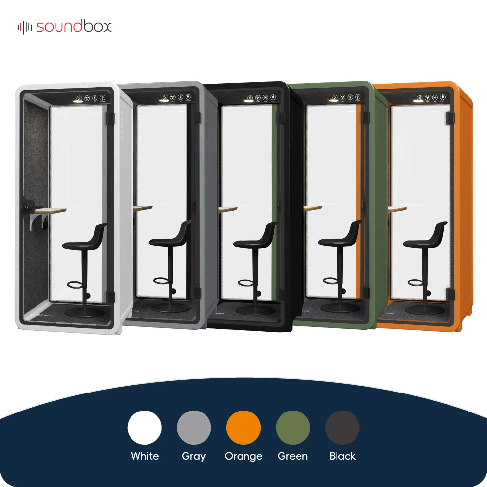 Customized Portable Office Pods Indoor Sound Proof Soundproof Booth Furniture Noise Insulation Phone Booth For Open Office Space