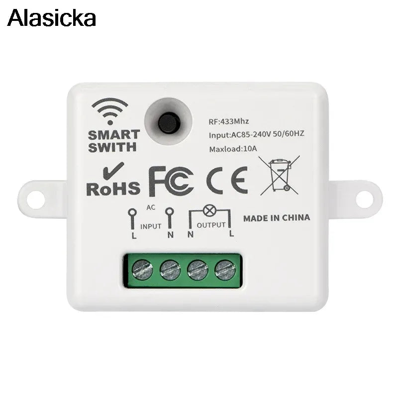 433Mhz Smart Furniture Remote Control Single-way Wireless Remote Control Switch Small Volume Control  for Home Led Light Lamp