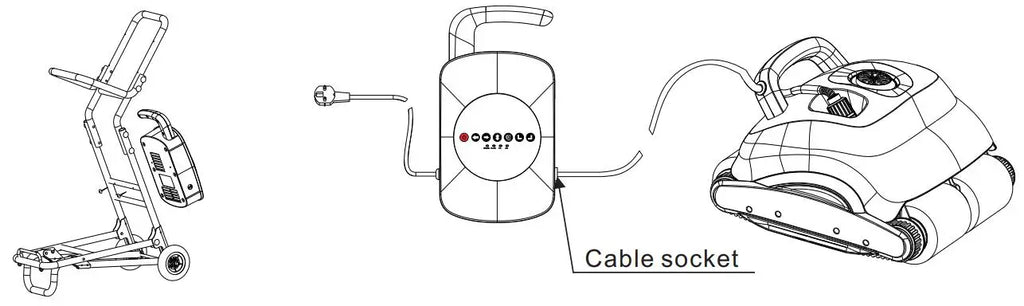 New Robot Swimming Pool Cleaner With 30m Cable Wall Climbing Function Remote Control High Efficiency for Indoor Outdoor Big Pool