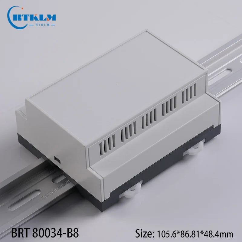 New Arrival ABS Smart Home Plastic Controller Enclosure PLC Electronics Plastic Sensor Enclosure Din rail box 105.6*86.81*48.4mm