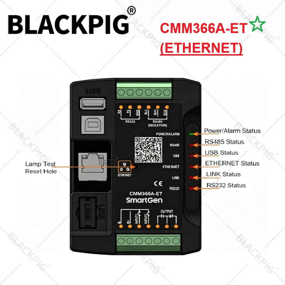 SmartGen Controller Communication Module CMM366A-ET Wired Ethernet CMM366A WIFI Cloud Server Internet Monitor Generator Parts