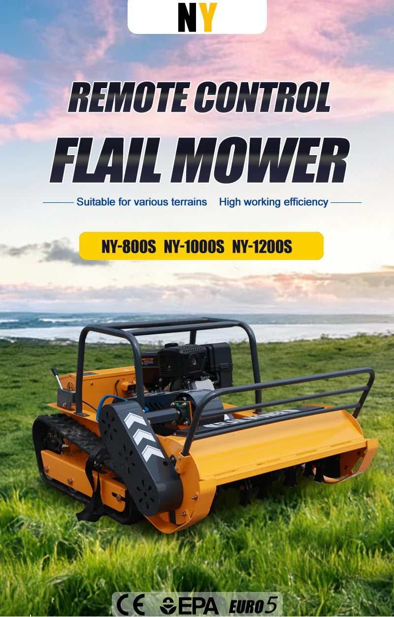 Customized Good Quality Crawler Lawn Mower Grass Cutter Mulcher Multi-functional RobotLawn Mower For Sale