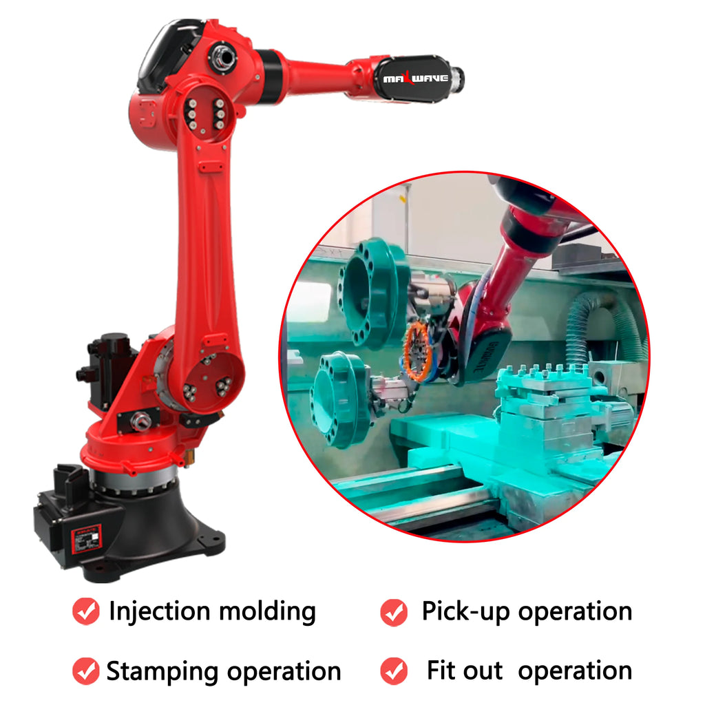 Maxwave Precision Robotic Arm – 6-Axis Servo Motor for High-Speed Manufacturing