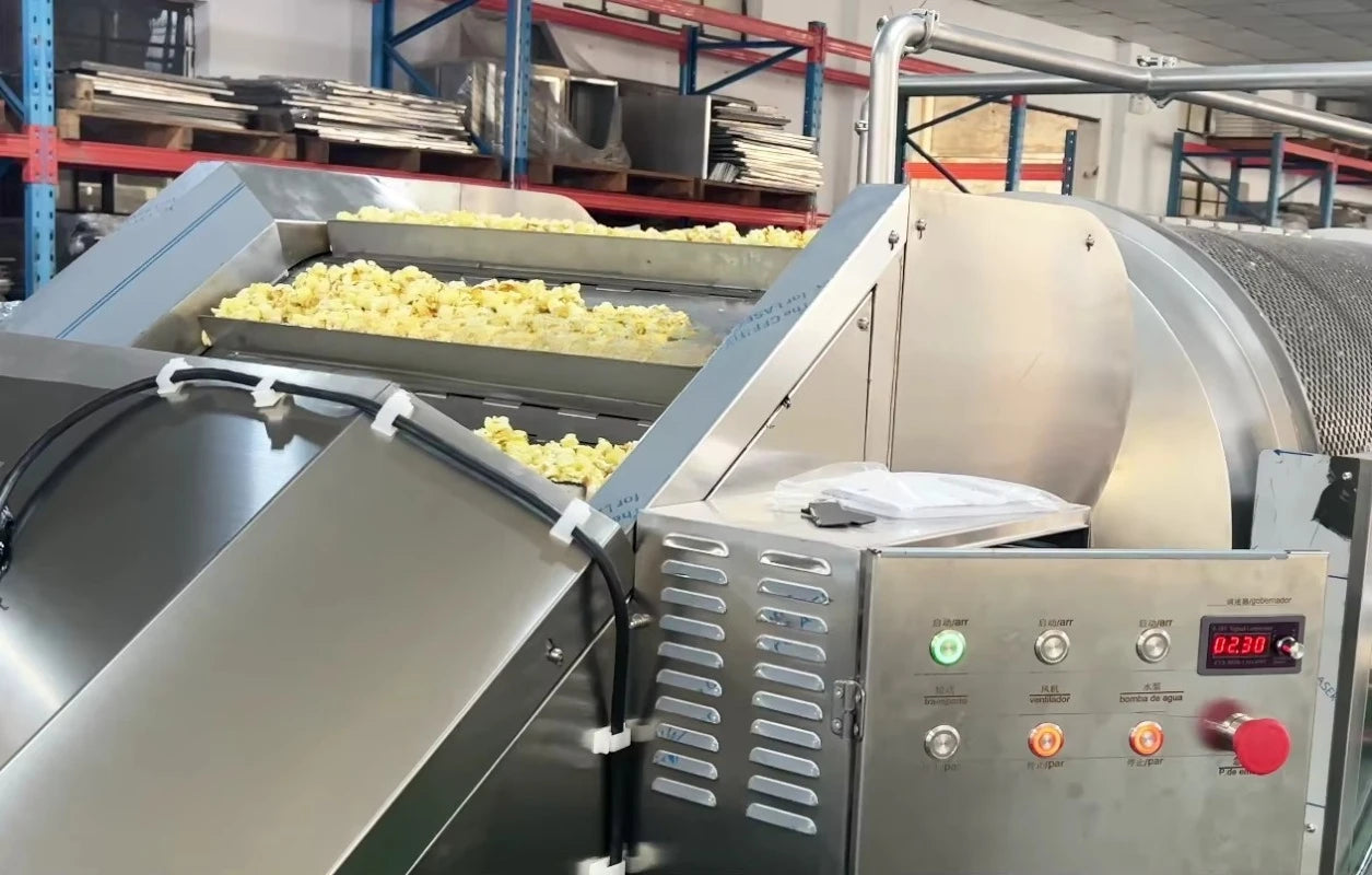 Customized Commercial Popcorn Manufacturing Line with High Production Efficiency
